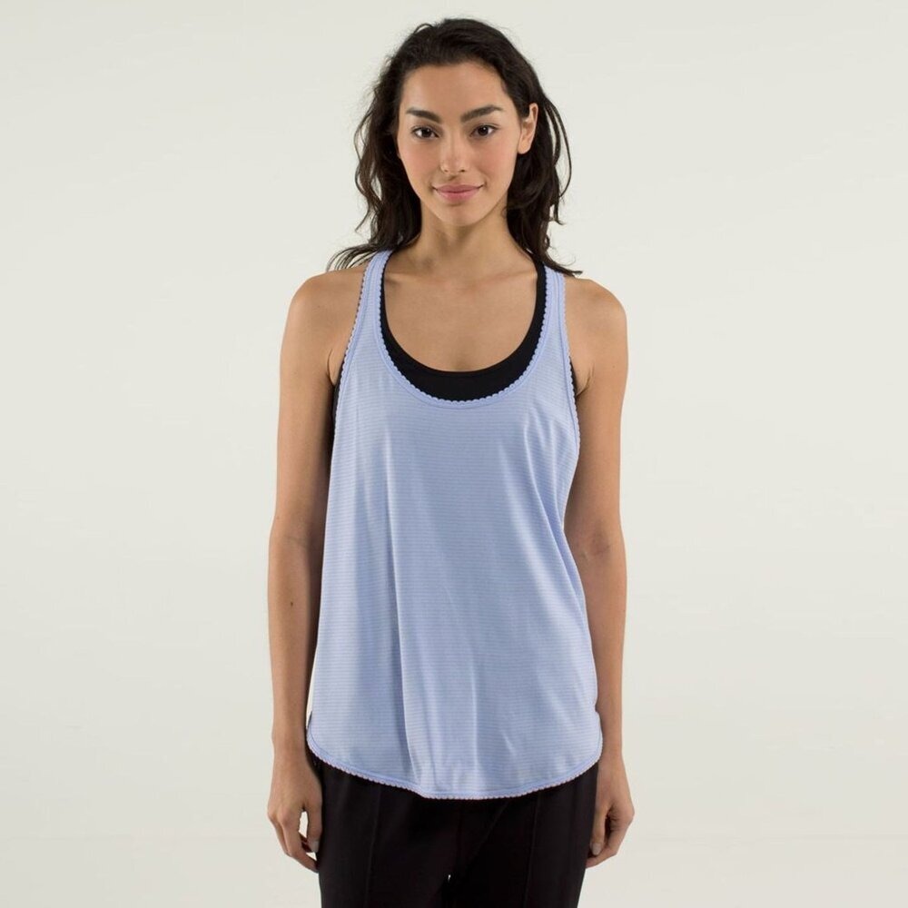 LULULEMON 105 F‎ Singlet *Silver in Lavender No size Tag/ Dot Check Measurements